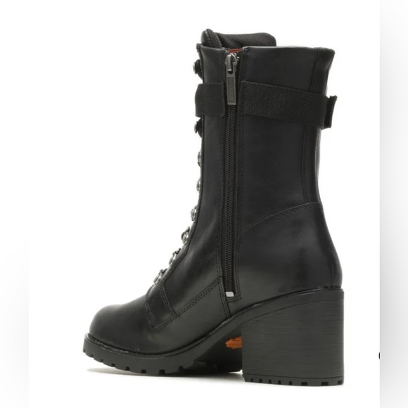 Harley-Davidson Leather Marinda 9" Lace Up Riding Boots Sz 11 NWT - Picture 5 of 10